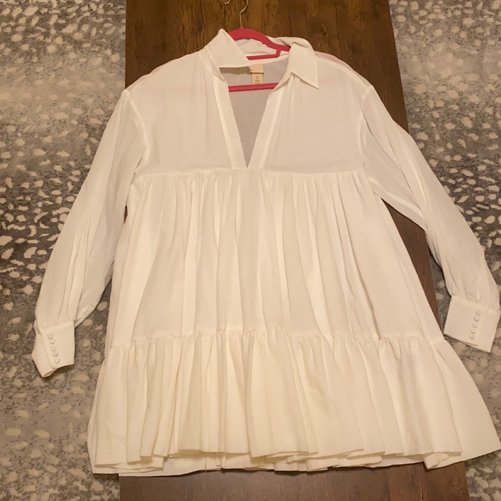 White HM shirt dress